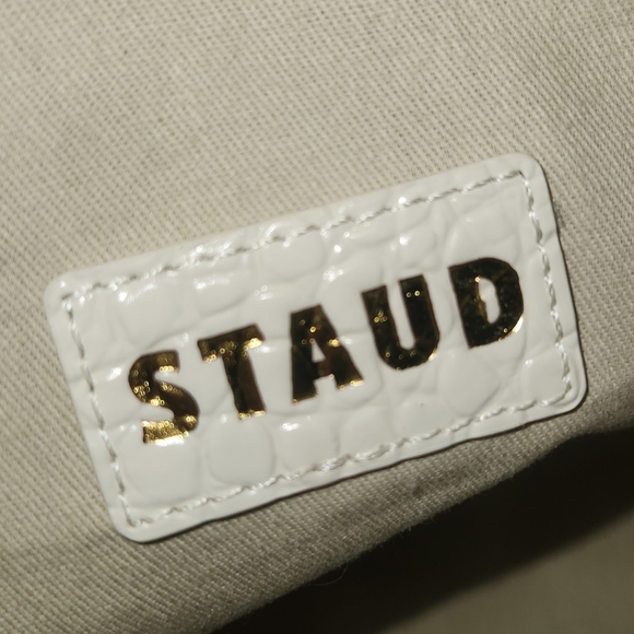 Staud Large Shirley Croc Embossed Leather Bag - Picture 16 of 16